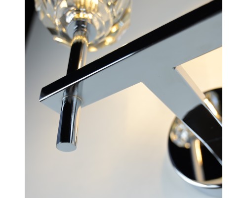 Бра  Boule de Cristal Double Sconce Chrome ImperiumLoft