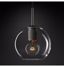 Подвесной светильник RH Utilitaire Globe Pendant Black ImperiumLoft