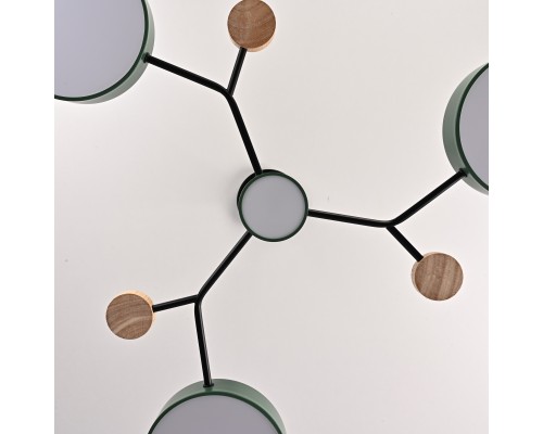 Люстра на штанге MEADE 4 lamps Green ImperiumLoft