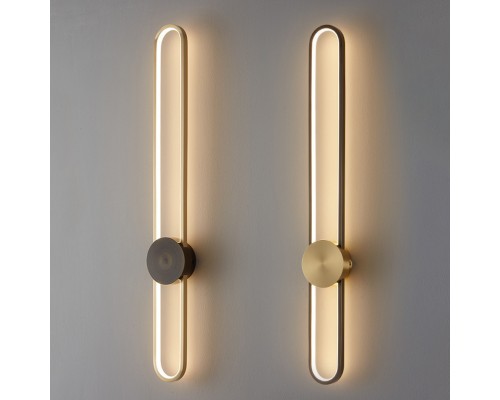 Настенный светильник HEIDY L H90 Brass Black