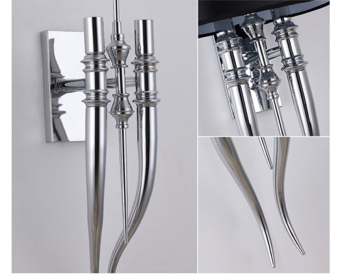 Настенный светильник Crystal Light Brunilde Ipe Cavalli H52 Gold/Black ImperiumLoft