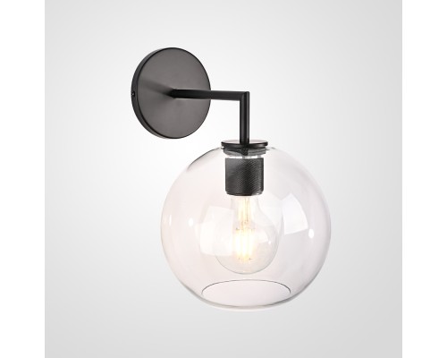 Бра RH Utilitaire Globe Shade Single Sconce Black