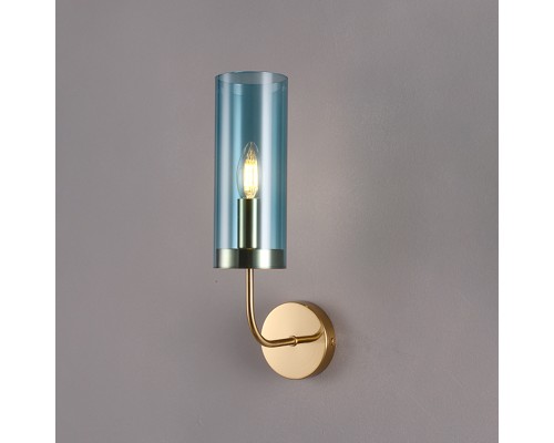 Настенный светильник Agne Blue Glass Tube wall light