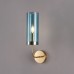 Настенный светильник Agne Blue Glass Tube wall light