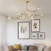 Люстра на штанге Адель Branching Bubble Chandelier L11 Black Amber ImperiumLoft