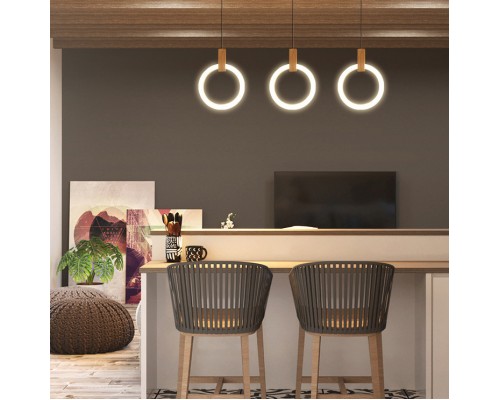 Подвесной светильник HALO D20 Wood ImperiumLoft