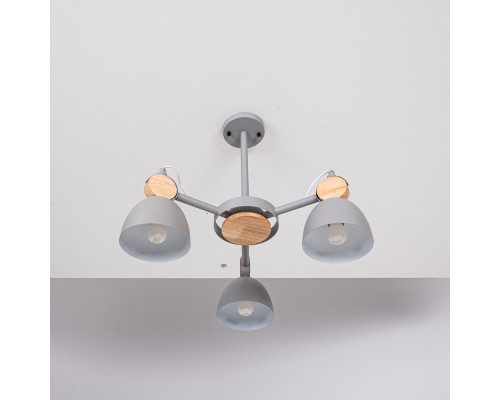 Люстра на штанге ROLLA 3 Gray