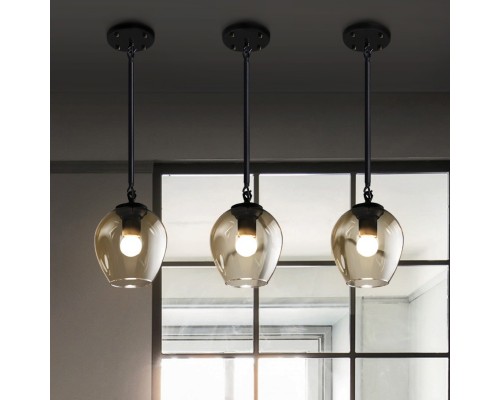 Подвесной светильник ADEL-ONE L1 Cognac Black ImperiumLoft