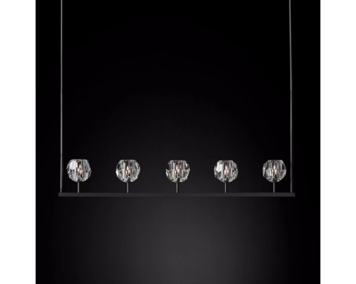 Люстра Boule De Cristal Linear Chandelier 5 Black
