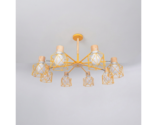 Потолочная люстра CORF B3 Yellow 8 lamps ImperiumLoft