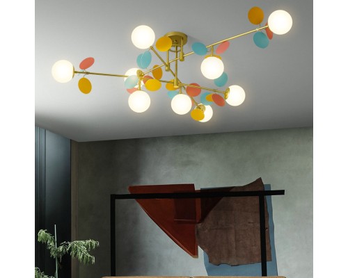 Потолочная люстра Light of MATISSE B D80 Gold Multicolor ImperiumLoft