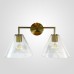 Бра RH Utilitaire Funnel Shade Double Sconce Brass