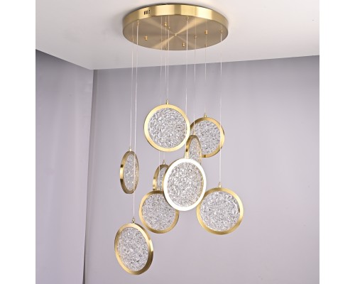 Дизайнерская подвесная люстра ЛУНА lighting collection D50 ImperiumLoft