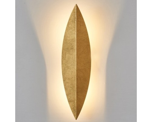 Art Deco Leaf Wall Lamp Gold ImperiumLoft