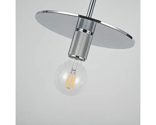 Подвесной светильник RH Utilitaire Disk Shade Pendant Silver ImperiumLoft