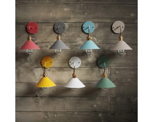 Бра с подвесным плафоном BRAID WALL Pink