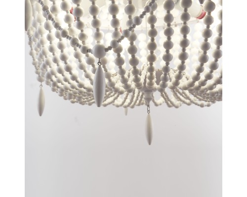 Люстра Anselme White Wood Large Chandelier