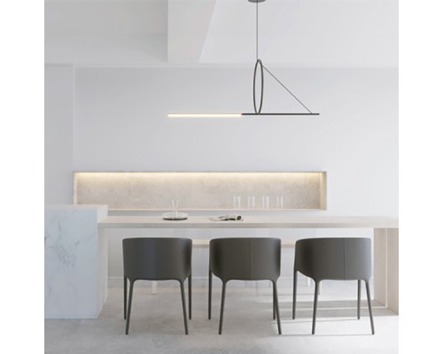 Подвесной светильник SUSPENSION CERCLE ET TRAIT – GRAPHITE SATINE L120 ImperiumLoft