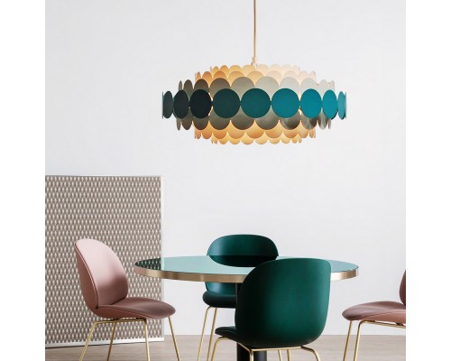 Люстра на штанге ASOLA D40 Black by ImperiumLoft