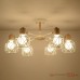 Потолочная люстра CORF B3 Black 8 lamps ImperiumLoft