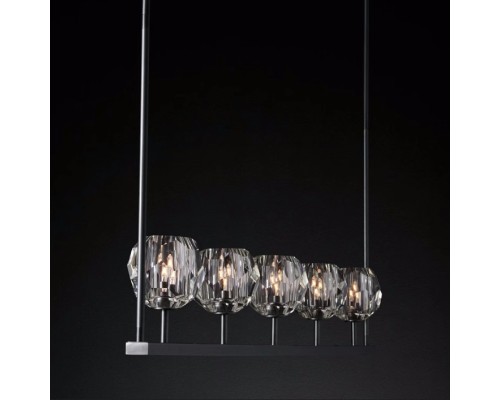 Люстра Boule De Cristal Linear Chandelier 5 Black