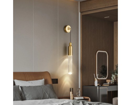 Настенный бра-светильник GELIS WALL Brass ImperiumLoft