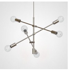 Люстра на штанге Mobile Chandelier - Large 6 хром ImperiumLoft