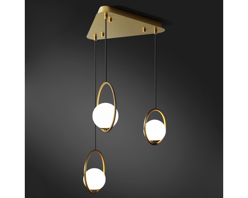 Потолочное крепление из металла треугольной формы CEILING MOUNT 7 white ImperiumLoft