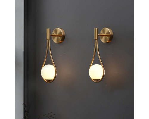 Настенное бра HOOP DROP WALL Black ImperiumLoft