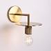 Бра RH Utilitaire Knurled Disk Shade Sconce Brass