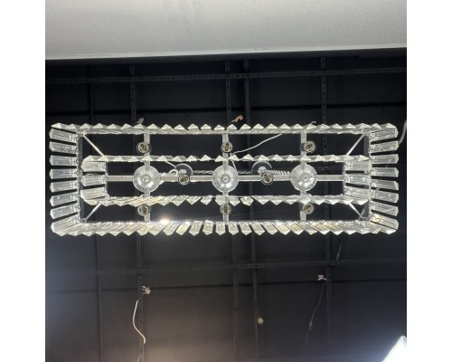Подвесная люстра RH 1920S ODEON CLEAR GLASS FRINGE chrome