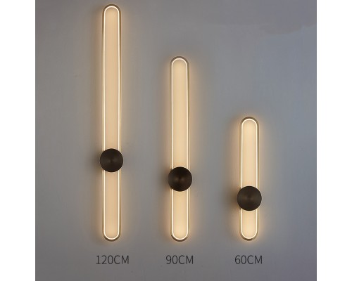 Настенный светильник HEIDY L H90 Brass Black