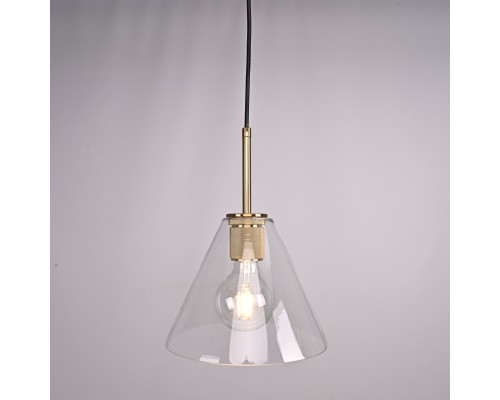 Подвесной светильник RH Utilitaire Funnel Pendant Brass ImperiumLoft