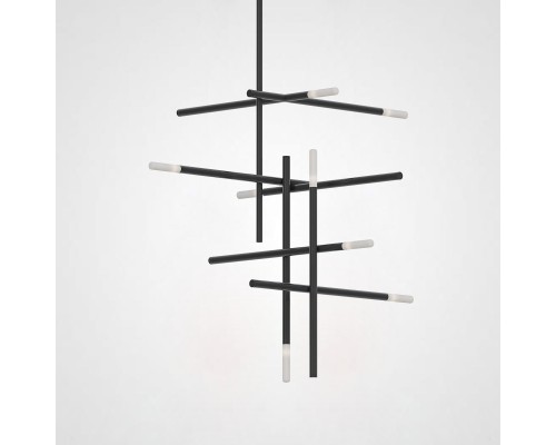 Люстра на штанге TRAVERSE H105 Black ImperiumLoft