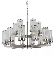 Подвесная люстра LIAISON TWO-TIER Chandelier 18 Silver ImperiumLoft