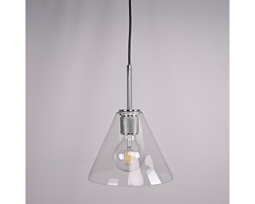 Подвесной светильник RH Utilitaire Funnel Pendant Silver ImperiumLoft