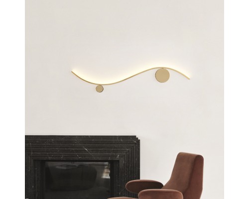 Настенный светильник TEMP L60 Brass ImperiumLoft