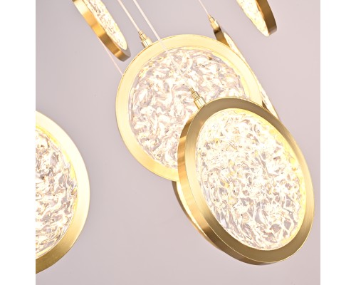 Дизайнерская подвесная люстра ЛУНА lighting collection D70 ImperiumLoft