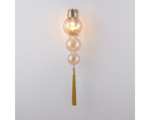 Бра Heathfield Lighting - Medina Wall brass/amber