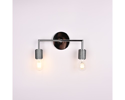 Бра RH Utilitaire Double Sconce Silver