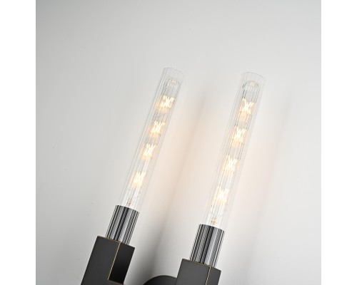 Бра CANELLE wall lamp DOUBLE Sconces Black ImperiumLoft