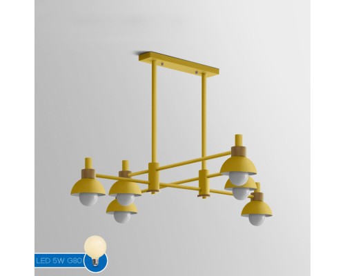 Подвесной реечный светильник FANTA LONG Yellow