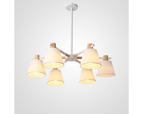 Люстра на штанге NATURA A WHITE 6