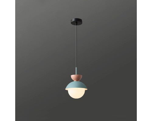 Подвесной светильник POMPON Черный - Голубой