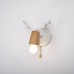 Бра с рожками DEER A SWITCH White/Light wood ImperiumLoft