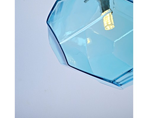 Подвесной светильник Color Ice Cube Pendant JEVIO 1 Голубой ImperiumLoft