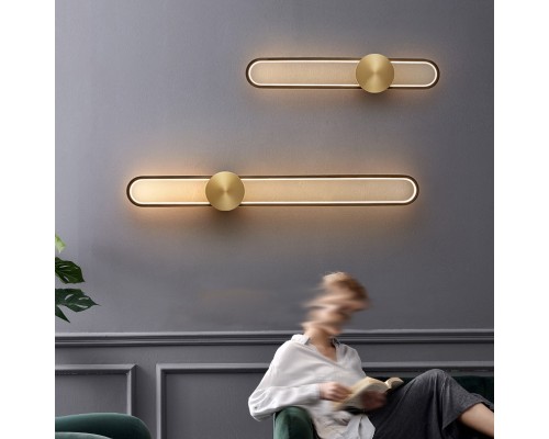 Настенный светильник HEIDY L H90 Brass Black