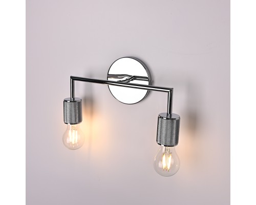 Бра RH Utilitaire Double Sconce Silver
