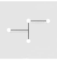 Настенный светильник LINES 4 Black ImperiumLoft