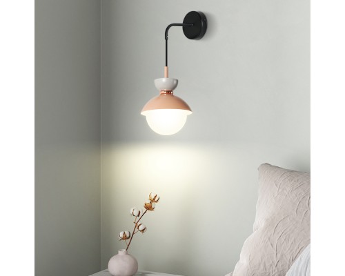 Настенный светильник POMPON WALL Grey Pink ImperiumLoft